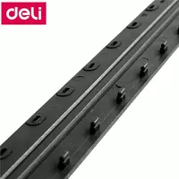  Упаковка шин для переплета (брошюровщики) Deli пластик  7.5 мм  100 шт  карт. уп. (Арт. - 3826-bk) Черная Только в розницу