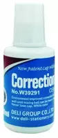  Корректирующая жидкость с кисточкой Deli Сover UP  20 мл.  уп. карт. дисплей (Арт. - 39291) - 