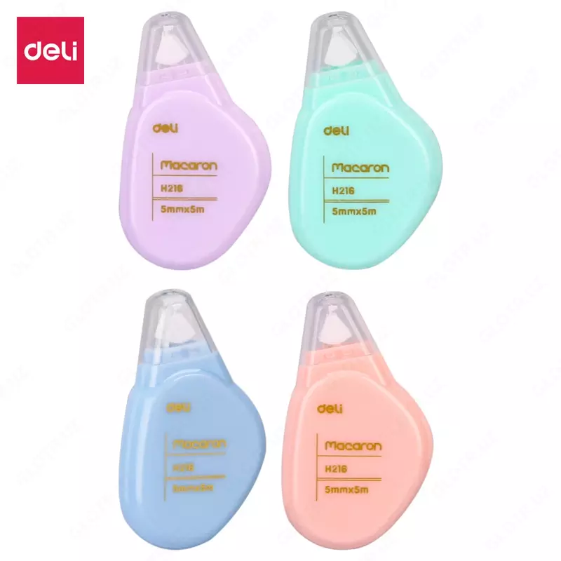 Tuzatish lentasi Deli Makaron  5 mm x 5 m  paket. naycha  4 rang (Art. - 21606-EH) Assortiment