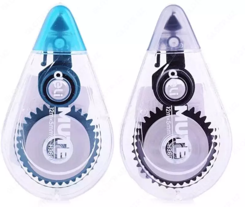  Tuzatish lentasi Deli Mute  5 mm x 12 m  paket. blister (Art. - 360-EH) Col. turli xil - 