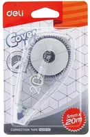  Корректирующая лента Deli Cover UP  5 мм х 20 м  уп. блистер (Арт. - 20301-EH) Цв. ассорти Только в розницу