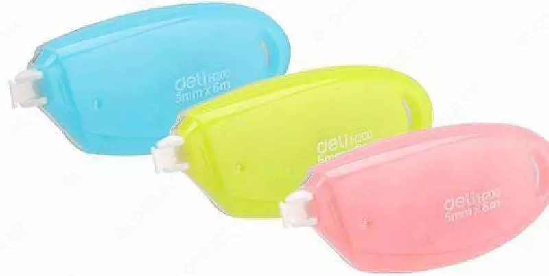 Корректирующая лента Deli Cover UP  5 мм х 6 м  уп. блистер (Арт. - 20001-EH) Цв. ассорти