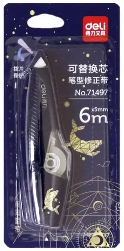  Корректирующая лента Deli Astral  5 мм х 6 м  уп. блистер (Арт. - 71497) Ассортимент Только в розницу