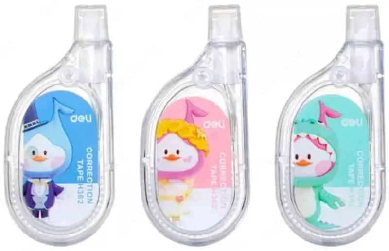 Корректирующая лента Deli Little Singer  5 мм х 6 м  уп. карт. кор (Арт. - 362-H) Ассортимент