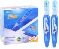   Корректирующая штрих-ручка Deli Cover UP  3 мл.  металл. наконечн.  уп. карт. кор. (Арт. - 10590-EH)