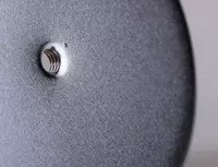  Металлическая подставка-гвоздик для чеков Deli ф. 7 6 х 1 2 х 14 2 см  уп. карт. кор. (Арт. - 0241) Серебристая - 