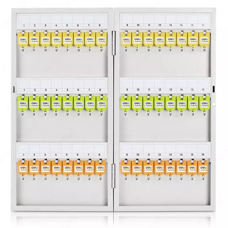 Universal kalit shkafi Deli 48 ta kalit  558 x 50 x 277 mm (Art. - 9323) Kulrang