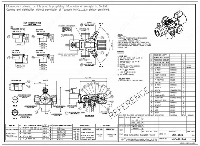  Вентиль метанового баллона для Авто Ulgurji va chakana