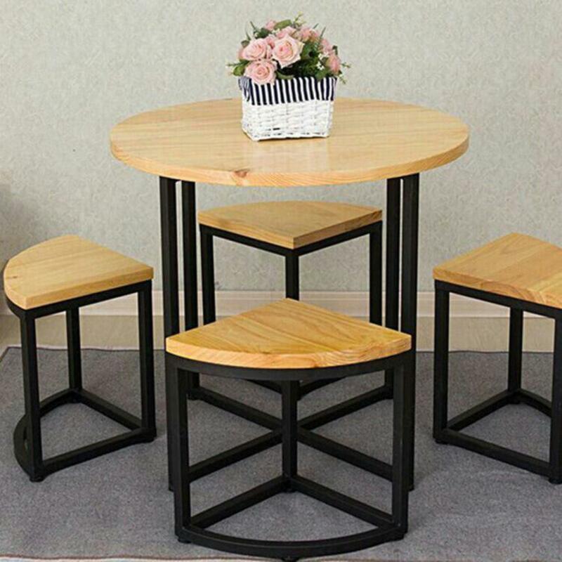 Комплект обеденный (стол и 4 стула) в стиле Лофт (КОД 001)