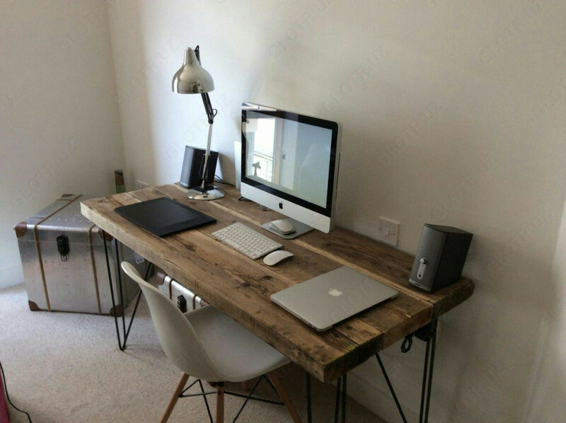 Стол деревянный для офиса в стиле Лофт (КОД 112)