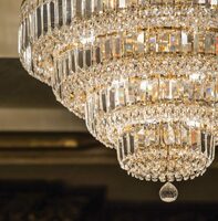 Хрустальная люстра арт 004 (подвесная) - по запросу