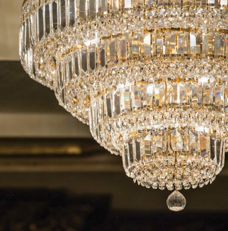 Хрустальная люстра арт 004 (подвесная) - по запросу