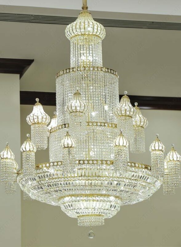 Хрустальная люстра арт 030 (подвесная) - по запросу