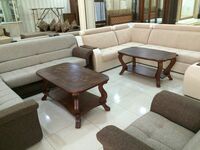  Комплект гостиной мебели (угловой диван  кресло и журнальный столик) - 