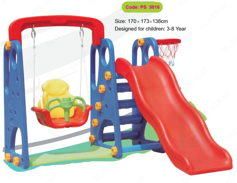 Детская горка и качели PS 5016 - {0} so'mdan