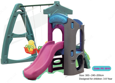 Детская горка и качели PS 5019