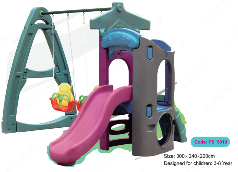 Детская горка и качели PS 5019 - от {0} сум