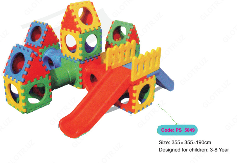Детская горка с тунелями PS 5049 - от 100 000 сум