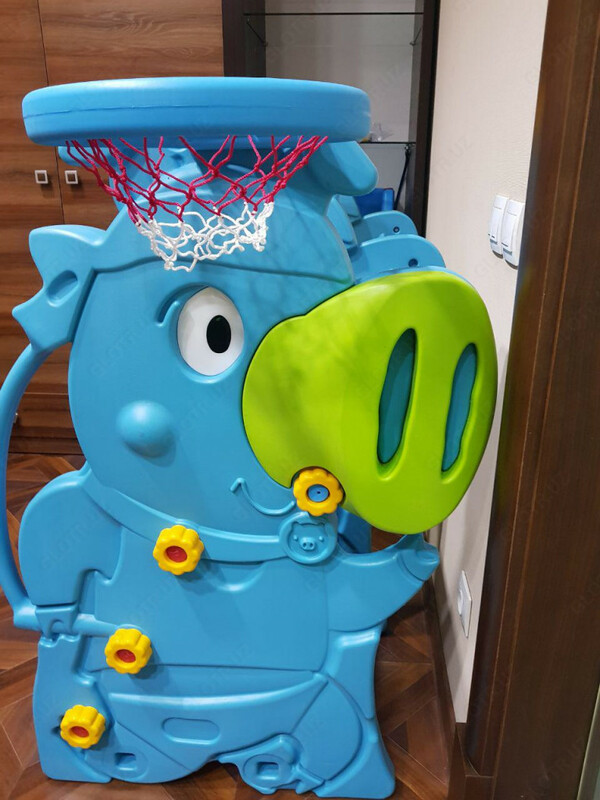 Детская горка и качели поросенок PS 5013 - {0} so'mdan