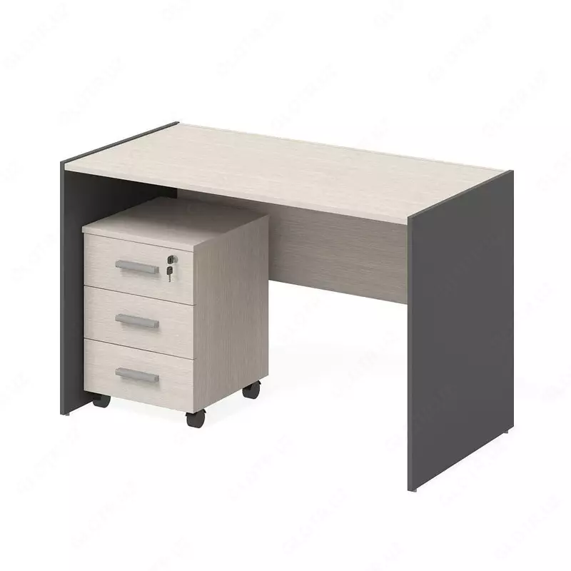 Стол однатумбовый с выкатной тумбой T2