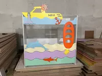 Четырехъярусная детская кровать АКВАРИУМ 5