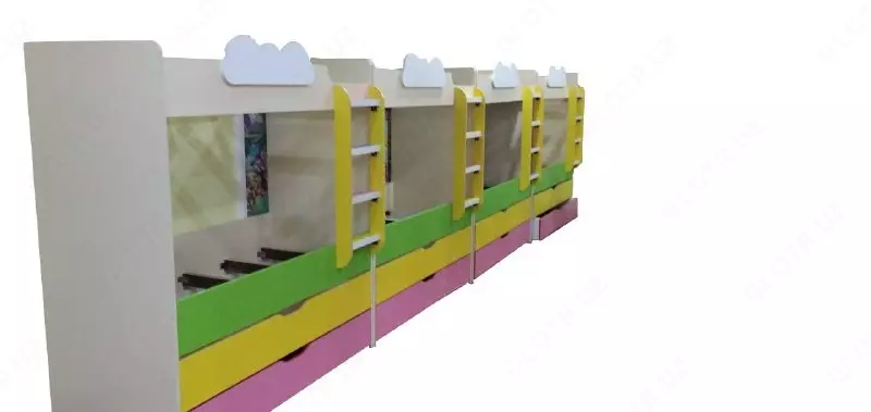 1 227 000 сум Четырехъярусная детская кровать 11