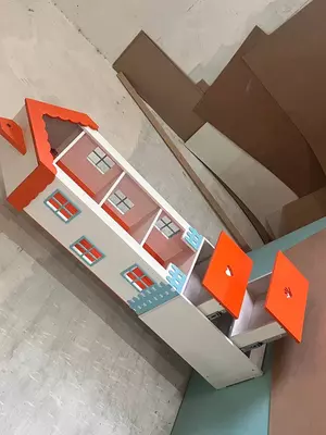 Детский высокий домик (высота 180 см). Модель "MINORA" small № 2b OOO "HIGH TECH"