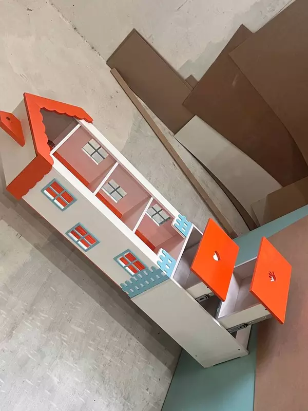 Детский высокий домик (высота 180 см). Модель "MINORA" small № 2b OOO "HIGH TECH"