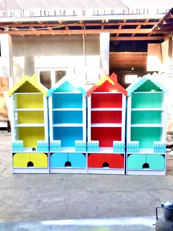 Детский высокий домик (высота 190 см). Модель "MINORA" katta № 3 (Ассортимент)