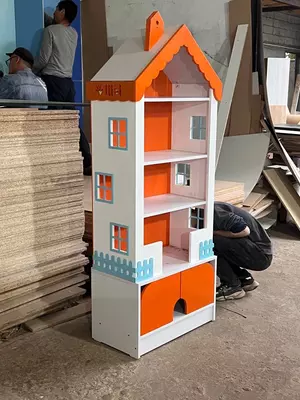 Детский высокий домик (высота 190 см). Модель "MINORA" katta № 3 (Ассортимент) Только в розницу