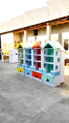 Детский высокий домик (высота 190 см). Модель "MINORA" katta № 3 (Ассортимент)