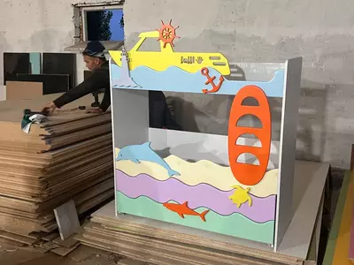 1 900 000 сум / упак Детская дизайнерская кровать (4 яруса). Модель № 5 "АКВАРИУМ"