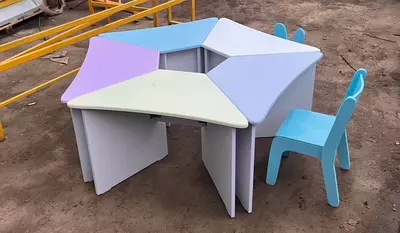 Bolalar mebellari toplami (stol stul). 6-model GUL