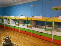 Детская дизайнерская кровать (4 яруса). Модель № 11 "Цветное ассорти" Только в розницу