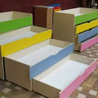 Детская выдвижная кровать (4 яруса). Модель № 13