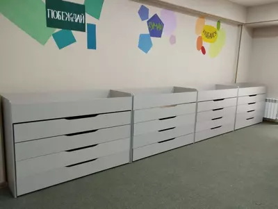 Детская выдвижная кровать (5 ярусов). Модель № 14