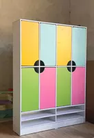 Детский цветной шкаф (2 яруса