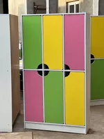 Детский дизайнерский цветной шкаф (2 яруса