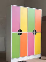 Детский дизайнерский цветной шкаф (2 яруса