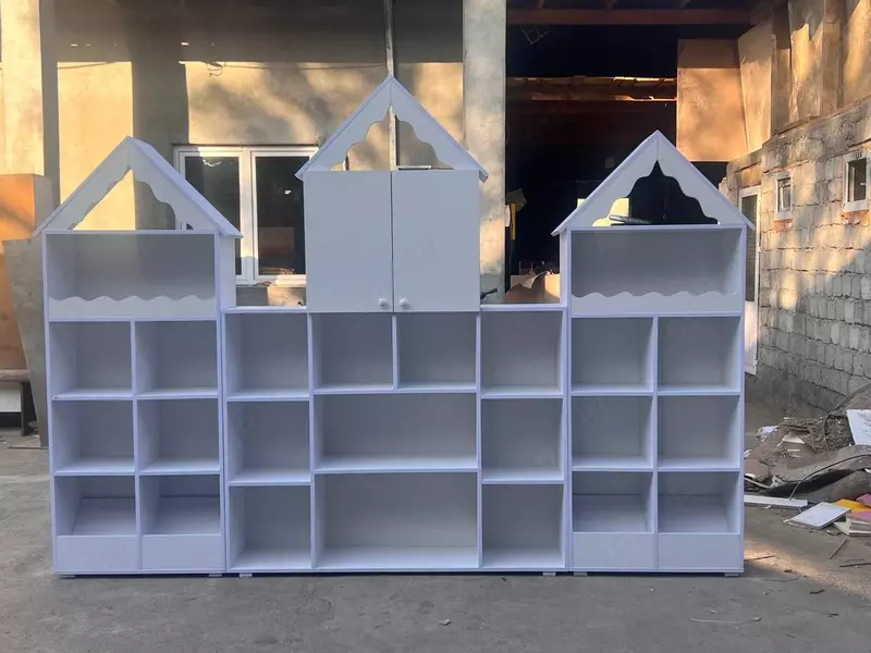 Детский многофункциональный шкаф (24 полки