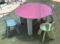 Детский дизайнерский цветной комплект мебели (стол