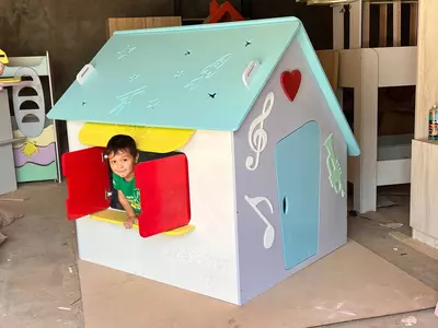 Детский игровой комплекс для площадок. Модель № 49 "KASTL" Только в розницу