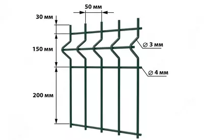 69 500 сум / кв.м 3D-Панели ограждения полимерное покрытие