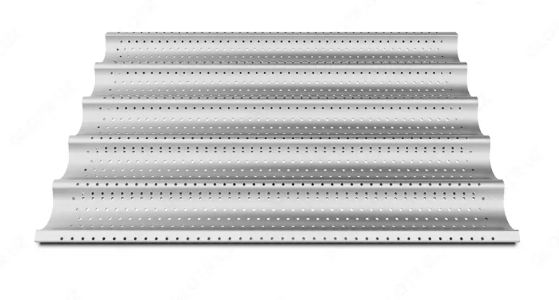 Лист для выпечки багетов UNOX TG 445  600х400 мм