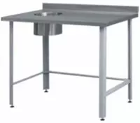 Стол производственный с отверстием для отходов