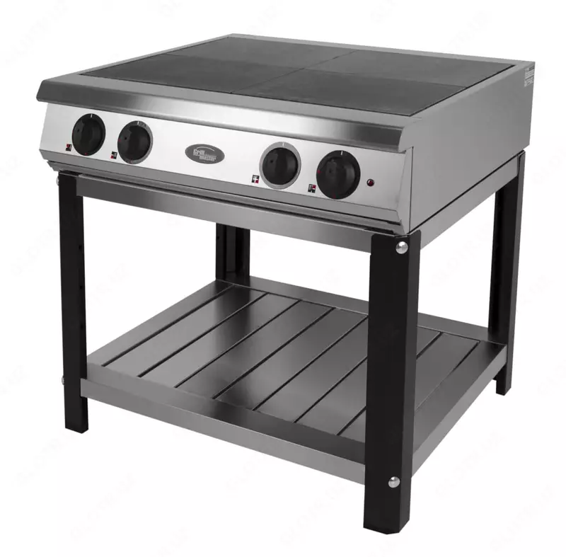 Электричесткая плита (без духовки) GRILL MASTER Ф4ПДКЭ/900  4 конф  нерж. сталь  900 х 800 х 900 мм (Серия - 24005) Россия)