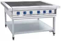 Электричесткая плита (без духовки) Abat ЭП-6П  6 конф  2 ТЭНа  нерж. сталь  1475 х 850 х 860 мм (Россия)