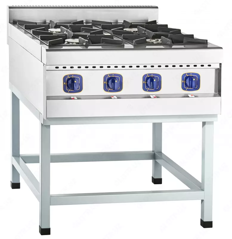 Gaz plitasi (pechsiz) Abat PGK-49P  4 konf  zanglamaydigan polat. polat  800 x 900 x 970 mm (Rossiya)