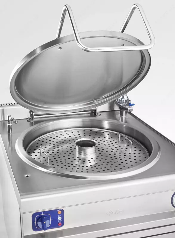  Электрический котел (пищеварочный) Abat КПЭМ 100/9Т  100 л  нерж. сталь  ТЭНы 6 шт  840 x 1000 x 1050 мм (Россия) - 