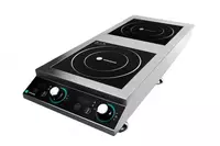 Настольная плита (индукционная) HURAKAN HKN-ICF70D2V  2 конф  нерж. сталь  355 х 840 х 135 мм (Китай)